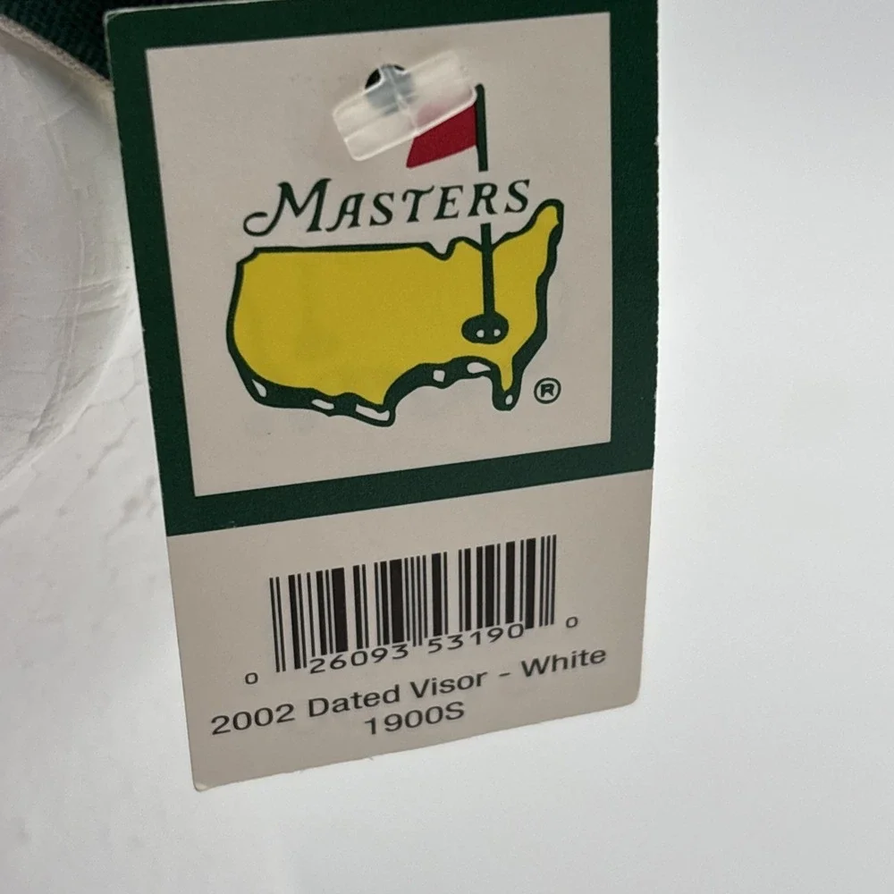 VINTAGE 2002 Masters Golf‎ PGA Dated Sun Visor Texann Texace Made In USA NEW NWT